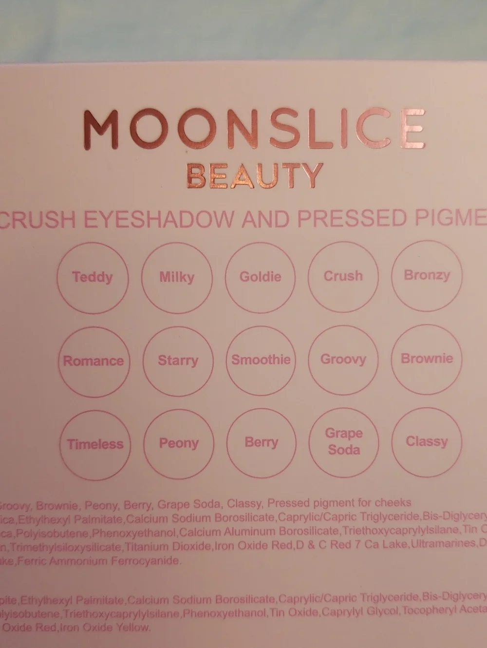 Moonslice Beauty  Celestial Crush Eyeshadow Palette, Full Size